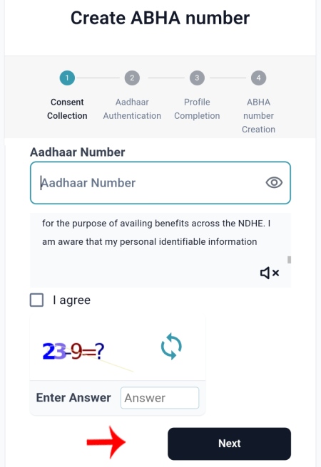 ABHA Health Card Tayar Kase Karayche Step 4