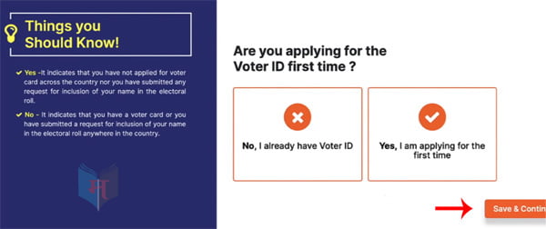 New Voter ID Card Apply Online Marathi Step 10