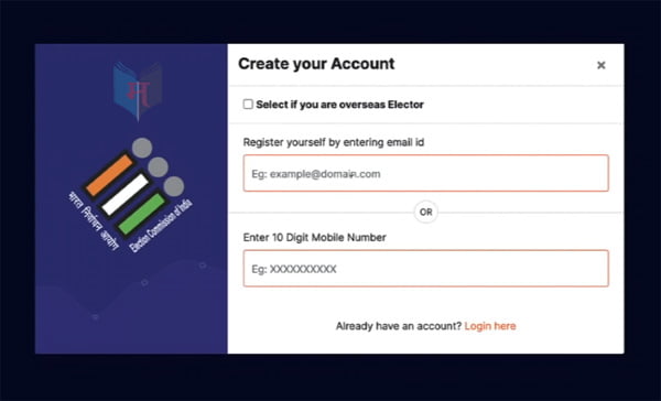 New Voter ID Card Apply Online Marathi Step 3