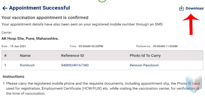 How to Reschedule COVID 19 Vaccination 5