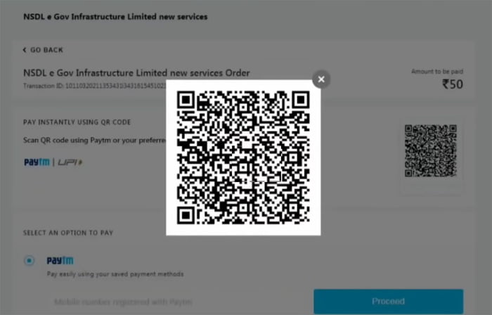 Reprint Pan Card Online nsdl in Marathi Step (6)