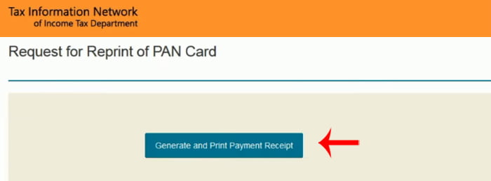 Reprint Pan Card Online nsdl in Marathi Step (8)