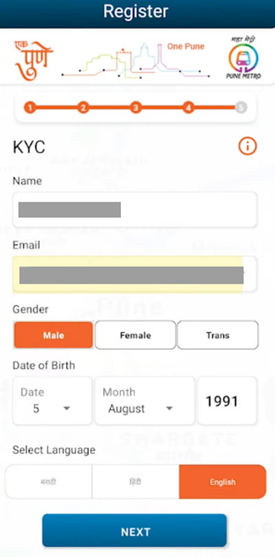 How can I book a Pune Metro ticket online Step 5