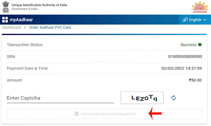 how to order aadhaar pvc card online step (7)