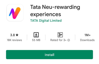 how to register Tata Neu Step 1