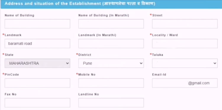 How to apply shop act license online Step 10 - 2