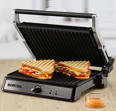 Borosil Super Jumbo 180 2000-Watt Grill Sandwich Maker