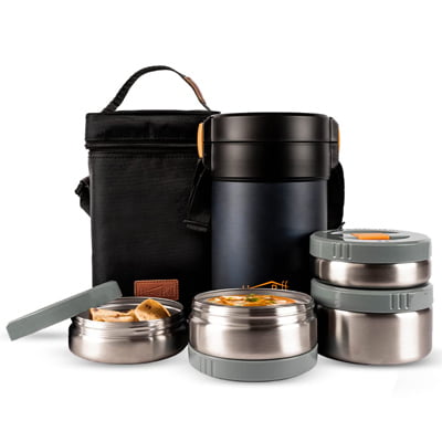 Home Puff Double Wall Vacuum Insulated Stainless Steel Lunch Box