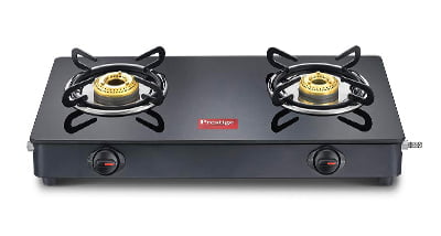 Prestige Magic Glass Top 2 Burner Gas Stove