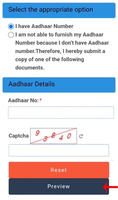 How to Link Voter ID Card to Aadhar Card Online Step 9