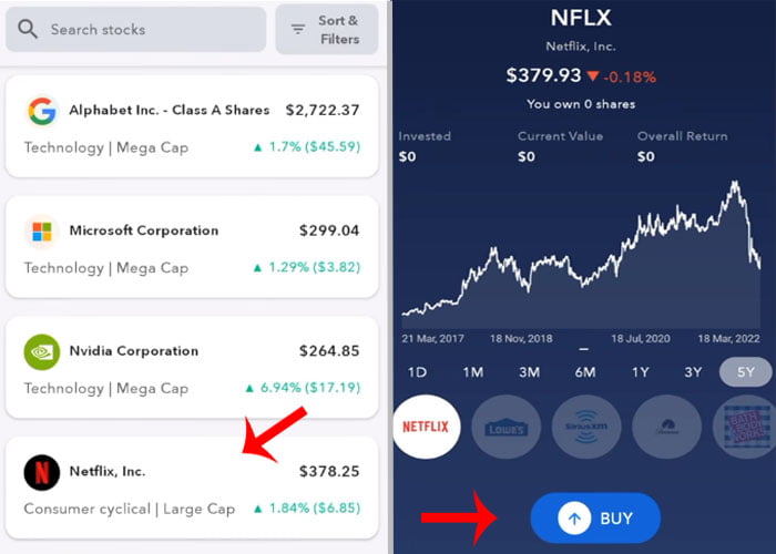 How to Buy US Stocks in Indmoney App Step 3