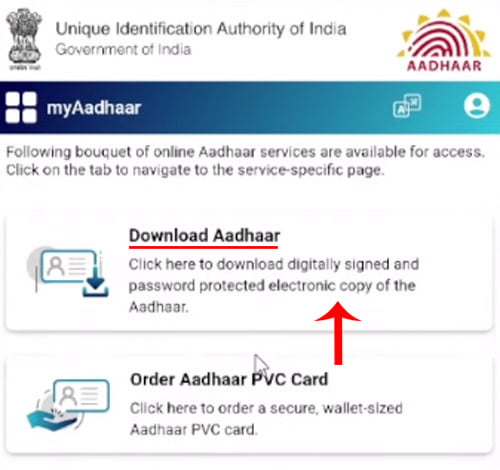 How to Download Masked Aadhar Card Step 5