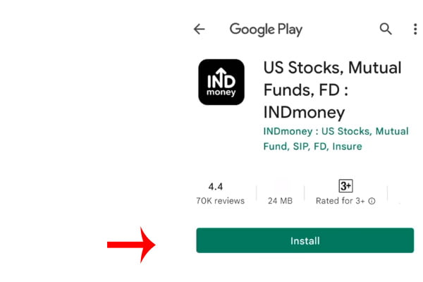 How to Open Account in INDMoney App Step 1