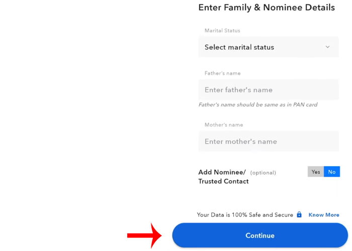 How to Open Account in INDMoney App Step 17