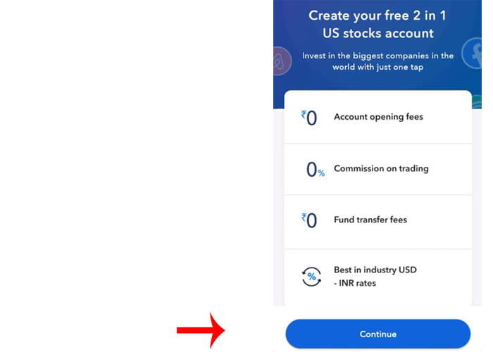 How to Open Account in INDMoney App Step 8 substep 1