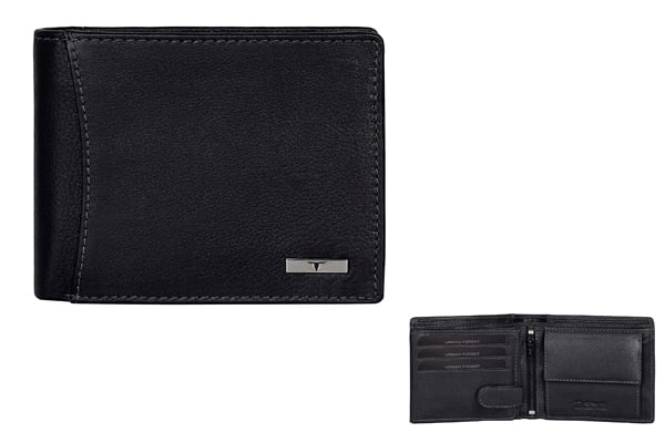 Urban Forest Black RFID Leather Wallet