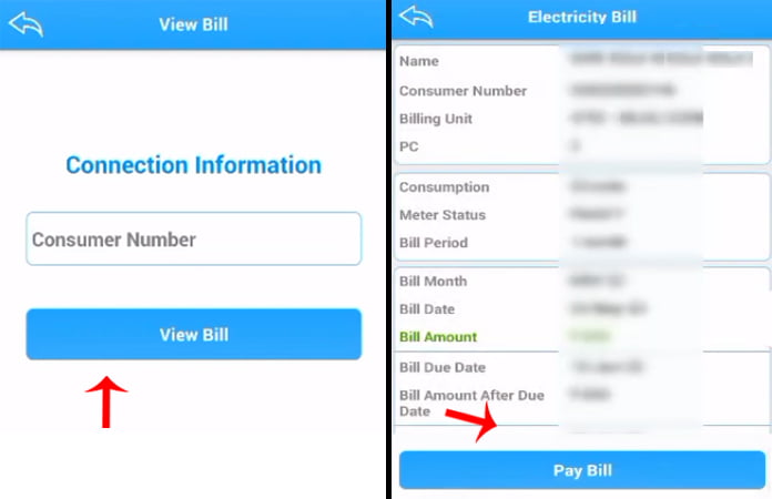 How to check Mahavitaran Electricity bill details Step 4