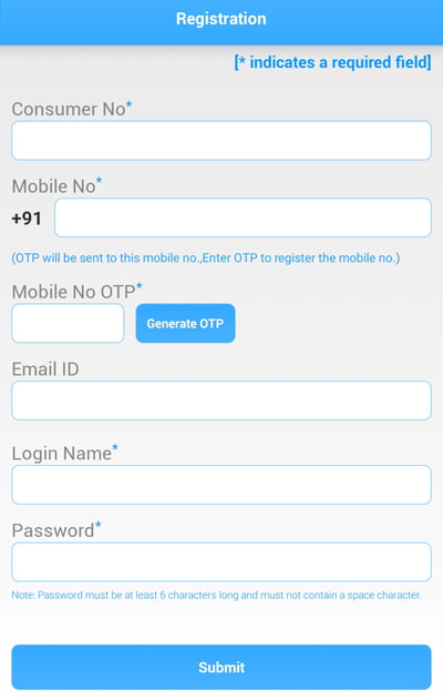 How to send Meter reading on Mahavitaran App Step 3