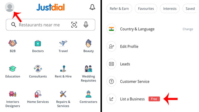 JustDial Var Register Kase Karayche Step 5