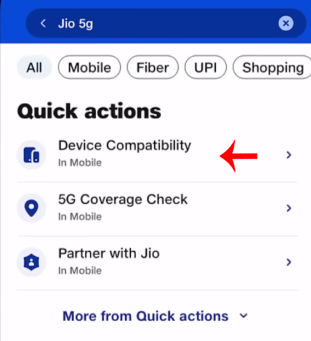 Convert JIO 4G into JIO True 5G Step 4