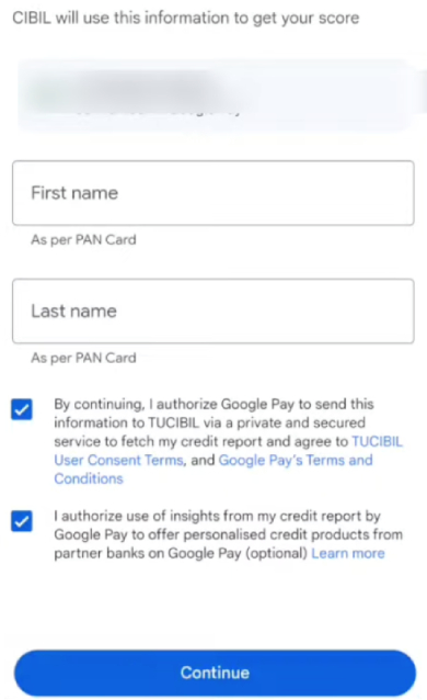 Google Pay Varun CIBIL Score Check Kasa Karaycha Step 4