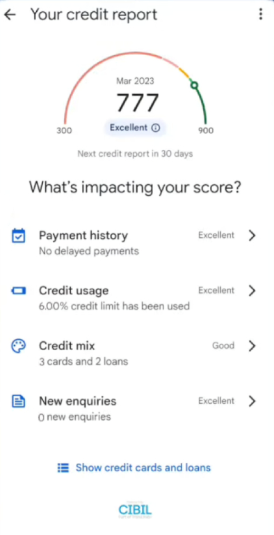 Google Pay Varun CIBIL Score Check Kasa Karaycha Step 7