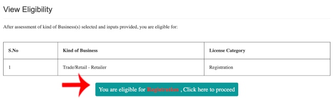 Food Licence Online Registration Marathi Step 4