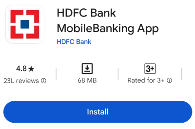 HDFC Mobile Banking Bank Statement Download Step 1