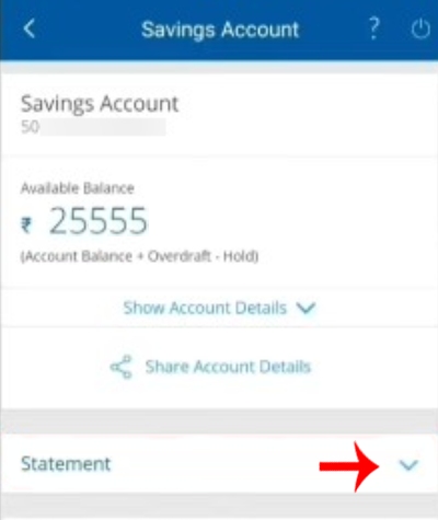 HDFC Mobile Banking Bank Statement Download Step 4