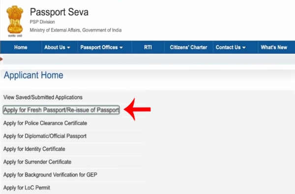 Passport Online Apply Kasa Karaycha Step 3