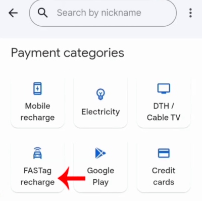 Gpay Varun FASTag Balance Check Step 3