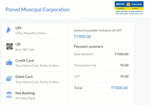 How To Pay Panvel Mahanagar Palika Property Tax Online Step 4