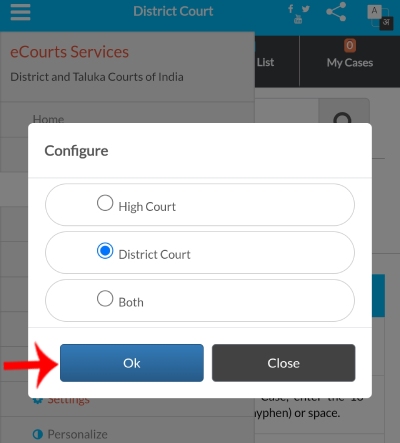 Court Case Mahiti Online Check Step 3