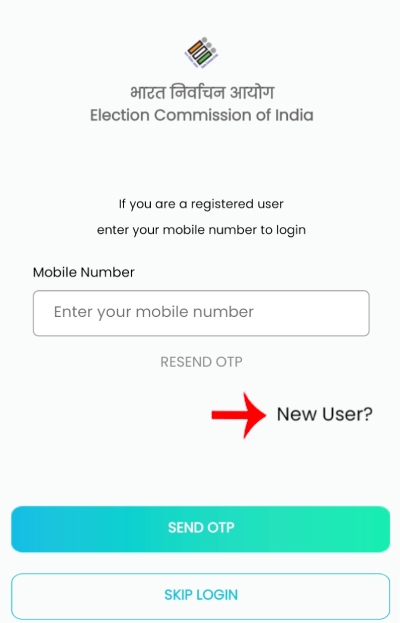 New Voter Card Download Step 2
