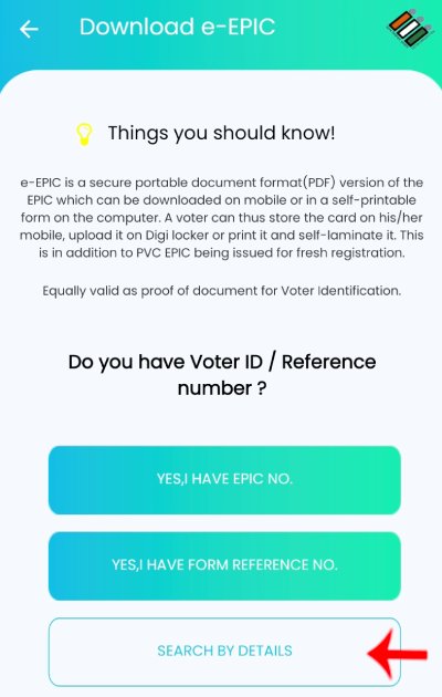 New Voter Card Download Step 7
