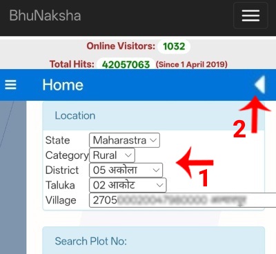 Check Maha Bhunakasha Maharashtra Method 1 Step No 3